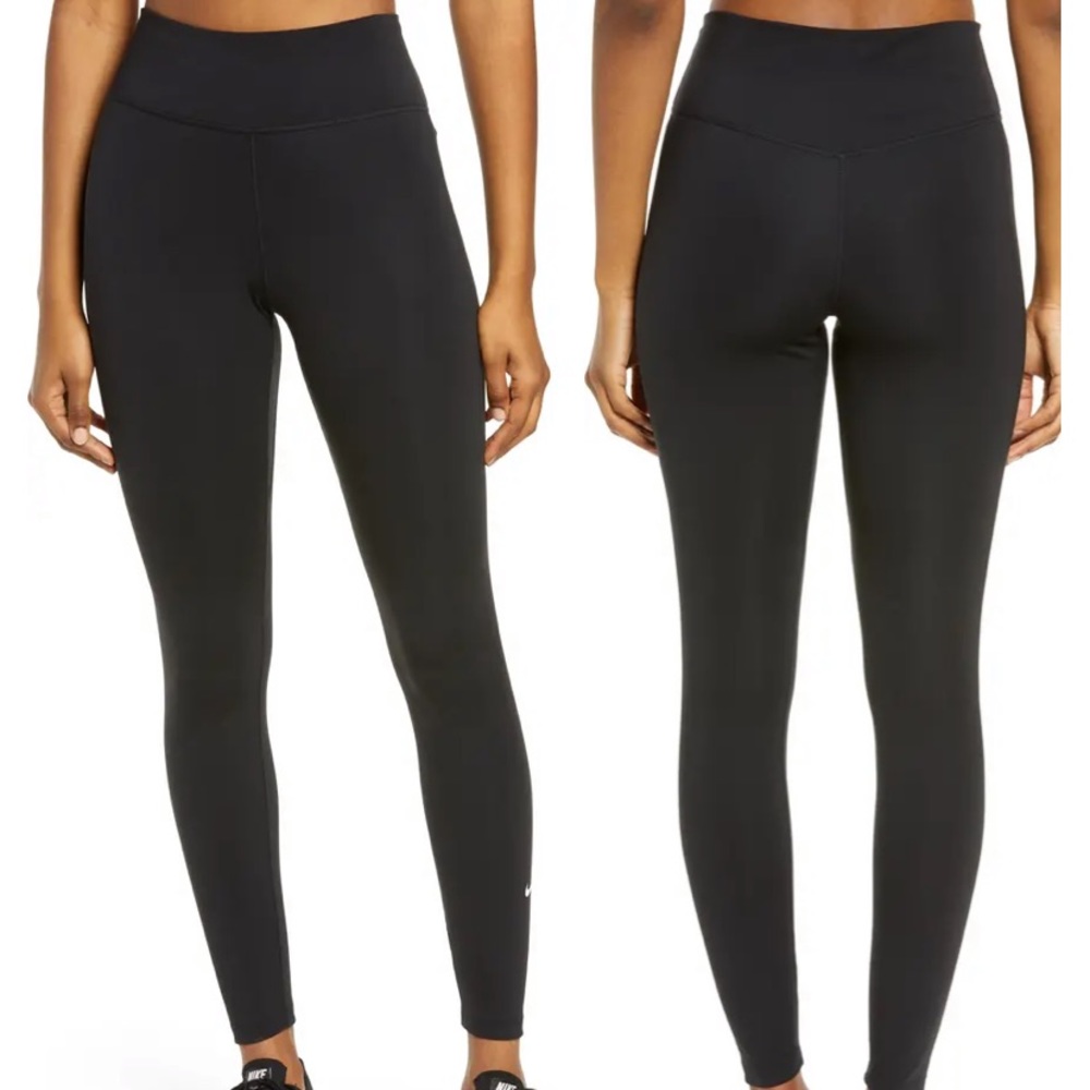 Nike black womens one legging size S
